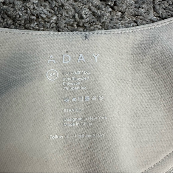 ADAY Strategy Blazer XS oat cream boxy jacket snap career Stretch Office neutral - Picture 10 of 13